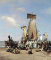 depature of the herring fishermen in scheveningen